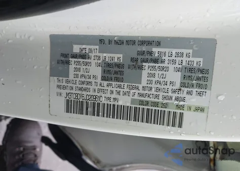 2018 Mazda Cx-9 Grand Touring z USA, uszkodzony, nr VIN JM3TCBDY6J0209610